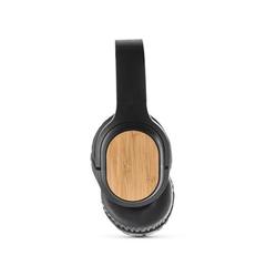 Vue Casque audio en bambou et ABS - Gould de couleur noir| Krokrodeal