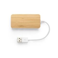 Vue Hub double sorties en bambou - Moser de couleur beige| Krokrodeal