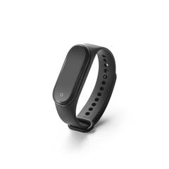 Vue Bracelet intelligent en ABS et TPU avec écran LCD - Calatrava de couleur noir| Krokrodeal