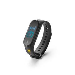 Vue Bracelet intelligent en ABS et TPU avec écran LCD - Calatrava de couleur noir| Krokrodeal