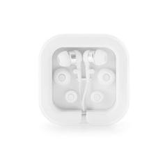 Vue Ecouteurs en ABS recyclé avec microphone intégré - Presley de couleur blanc| Krokrodeal