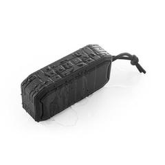 Vue Enceinte en ABS recyclé avec microphone intégré - Sheeran de couleur noir| Krokrodeal