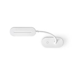 Vue Lampe portative en ABS (65% rABS) - Nesbit ii de couleur blanc| Krokrodeal