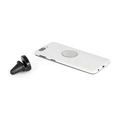 Vue Support de portable pour voiture en aluminium - Planck de couleur noir| Krokrodeal