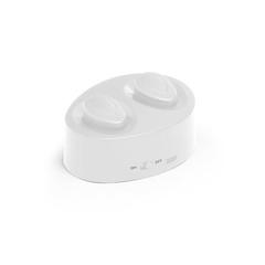 Vue Ecouteurs sans fil en ABS - Chargaff de couleur blanc| Krokrodeal