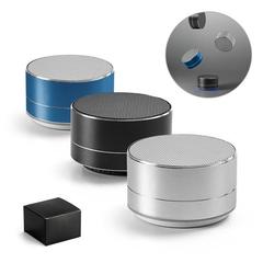 Vue générale Haut parleur portatif en aluminium avec microphone - Florey | Krokrodeal
