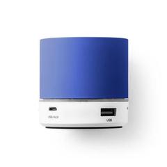 Vue Haut parleur portatif en ABS avec microphone - Perey de couleur bleu| Krokrodeal
