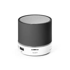 Vue Haut parleur portatif en ABS avec microphone - Perey de couleur noir| Krokrodeal