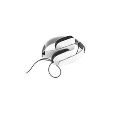 Vue Casque audio pliable et ajustable en ABS - Goodall de couleur blanc| Krokrodeal