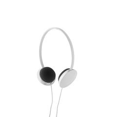 Vue Casque audio ajustable - Volta de couleur blanc| Krokrodeal