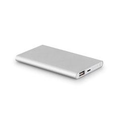 Vue Batterie portable en aluminium avec capacité de 4000mAh - Marcet de couleur gris| Krokrodeal