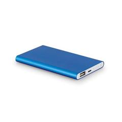 Vue Batterie portable en aluminium avec capacité de 4000mAh - Marcet de couleur bleu| Krokrodeal