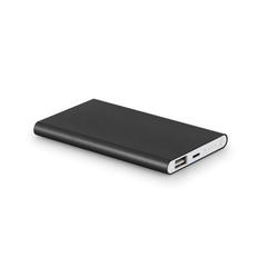 Vue Batterie portable en aluminium avec capacité de 4000mAh - Marcet de couleur noir| Krokrodeal