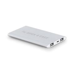 Vue Batterie nomade en aluminium de 7200 mAh - Nobel de couleur gris| Krokrodeal