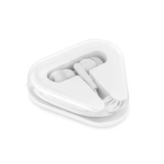 Vue Ecouteurs avec câble - Faraday de couleur blanc| Krokrodeal