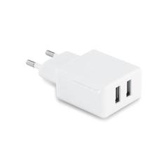 Vue Adaptateurs USB deux sorties en ABS - Redi de couleur blanc| Krokrodeal