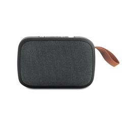 Vue Haut parleur ABS avec microphone et finitions en caoutchouc - Gante de couleur gris| Krokrodeal