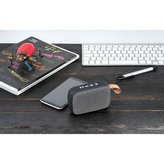 Vue Haut parleur ABS avec microphone et finitions en caoutchouc - Gante de couleur gris| Krokrodeal