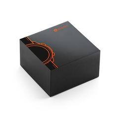 Vue Montre intelligente avec bracelet en PU - Impera de couleur marron| Krokrodeal