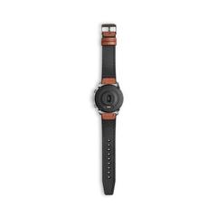 Vue Montre intelligente avec bracelet en PU - Impera de couleur marron| Krokrodeal