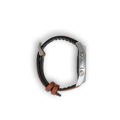 Vue Montre intelligente avec bracelet en PU - Impera de couleur marron| Krokrodeal