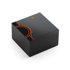 Vue Montre intelligente avec bracelet en silicone - Impera ii de couleur noir| Krokrodeal