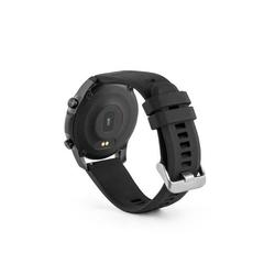 Vue Montre intelligente avec bracelet en silicone - Impera ii de couleur noir| Krokrodeal