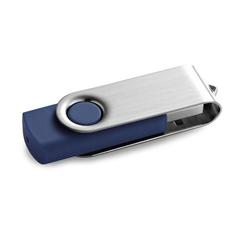 Vue Clé USB 8GB avec attache en métal - Claudius 8gb de couleur bleu| Krokrodeal