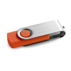 Vue Clé USB 8GB avec attache en métal - Claudius 8gb de couleur orange| Krokrodeal
