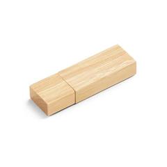 Vue Clé USB 16GB en bambou - Venter 16gb de couleur beige| Krokrodeal