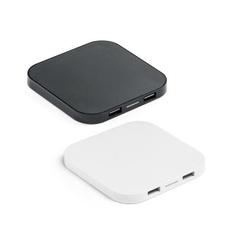 Vue générale Chargeur sans fil et hub USB 2'0 en ABS - Caroline | Krokrodeal