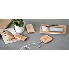 Vue générale Batterie portative 5'000 mAh en bambou - Fitch | Krokrodeal