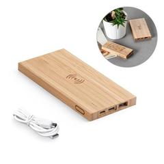 Vue générale Batterie portative 5'000 mAh en bambou - Fitch | Krokrodeal