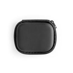 Vue Ecouteurs aimantés en PC - Otto de couleur noir| Krokrodeal