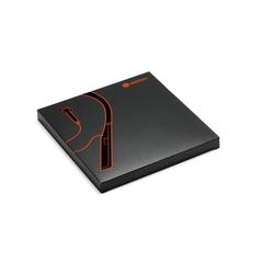 Vue Ecouteurs en ABS et silicone - Hearkeen de couleur noir| Krokrodeal