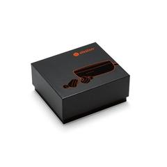 Vue Chargeur sans fil en zinc et ecouteurs sans fil en métal et ABS - Descry de couleur gris| Krokrodeal