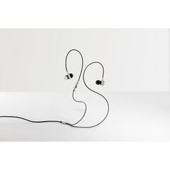 Vue Ecouteurs avec micro en metal et ABS - Vibration de couleur gris| Krokrodeal