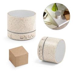 Vue générale Haut-parleur avec micro en ABS et fibre de paille de blé - Lineu | Krokrodeal