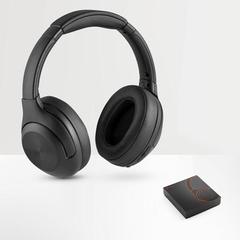Vue générale Casque audio sans fil en PU avec transmission BT 5'0 - Melody | Krokrodeal