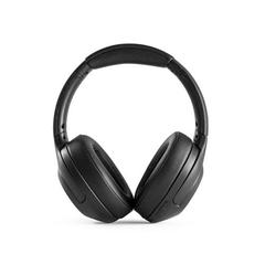Vue Casque audio sans fil en PU avec transmission BT 5'0 - Melody de couleur noir| Krokrodeal