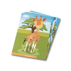 Vue Jeu d'autocollants avec six feuilles - Madagascar de couleur blanc| Krokrodeal