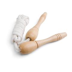 Vue générale Corde à sauter en bois - Jumpi | Krokrodeal