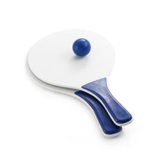 Vue Raquettes de plage en MDF - Filipinas de couleur bleu| Krokrodeal