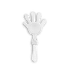 Vue Tapez dans les mains en PS - Clappy de couleur blanc| Krokrodeal