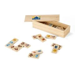 Vue générale Jeu de dominos en bois - Domin | Krokrodeal