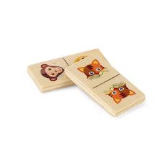 Vue Jeu de dominos en bois - Domin de couleur beige| Krokrodeal
