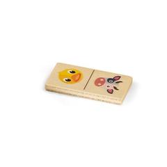 Vue Jeu de dominos en bois - Domin de couleur beige| Krokrodeal