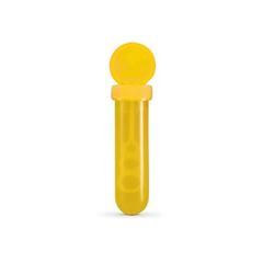 Vue Tube de bulles de savon en PP - Bubbly de couleur jaune| Krokrodeal