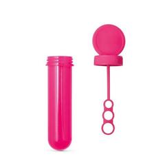 Vue Tube de bulles de savon en PP - Bubbly de couleur rose| Krokrodeal