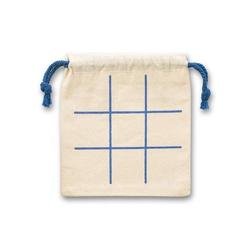 Vue Jeu du morpion classique avec 10 pièces en contreplaqué - Crosses de couleur beige| Krokrodeal